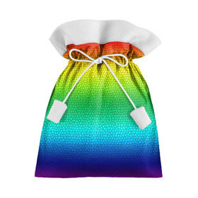 Подарочный 3D мешок с принтом Радуга (Витражный Градиент) в Белгороде, 100% полиэстер | Размер: 29*39 см | Тематика изображения на принте: gradient | rainbow | витраж | градиент | радуга