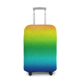 Чехол для чемодана 3D с принтом Радуга (Витражный Градиент) в Белгороде, 86% полиэфир, 14% спандекс | двустороннее нанесение принта, прорези для ручек и колес | gradient | rainbow | витраж | градиент | радуга