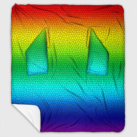 Плед с рукавами с принтом Радуга (Витражный Градиент) в Белгороде, 100% полиэстер | Закругленные углы, все края обработаны. Ткань не мнется и не растягивается. Размер 170*145 | Тематика изображения на принте: gradient | rainbow | витраж | градиент | радуга