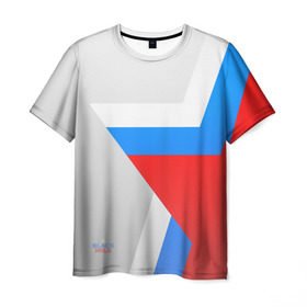 Мужская футболка 3D с принтом Звезда России в Белгороде, 100% полиэфир | прямой крой, круглый вырез горловины, длина до линии бедер | flag | russia | russian | star | ussr | звезда | камуфляж | милитари | мода | патриотизм | россия | русский | спорт | ссср | стиль | флаг