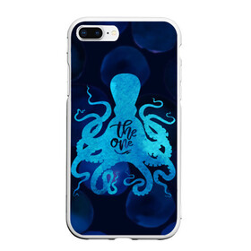 Чехол для iPhone 7Plus/8 Plus матовый с принтом крутой осьминог в Белгороде, Силикон | Область печати: задняя сторона чехла, без боковых панелей | вода | море | океан | осьминог | подводный мир | рыбы
