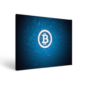 Холст прямоугольный с принтом Bitcoin Blue - Биткоин в Белгороде, 100% ПВХ |  | bitcoin | ethereum | litecoin | биткоин | интернет | крипта | криптовалюта | лайткоин | майнинг | технологии | эфир