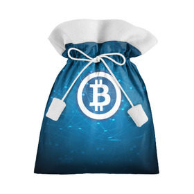Подарочный 3D мешок с принтом Bitcoin Blue - Биткоин в Белгороде, 100% полиэстер | Размер: 29*39 см | bitcoin | ethereum | litecoin | биткоин | интернет | крипта | криптовалюта | лайткоин | майнинг | технологии | эфир