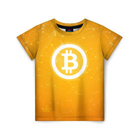 Детская футболка 3D с принтом Bitcoin - Биткоин в Белгороде, 100% гипоаллергенный полиэфир | прямой крой, круглый вырез горловины, длина до линии бедер, чуть спущенное плечо, ткань немного тянется | bitcoin | ethereum | litecoin | биткоин | интернет | крипта | криптовалюта | лайткоин | майнинг | технологии | эфир