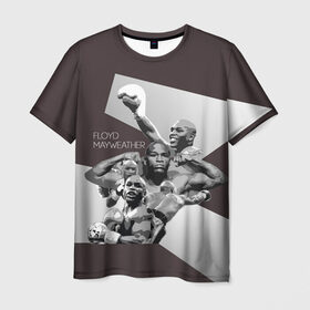 Мужская футболка 3D с принтом Мейвезер Флойд 14 в Белгороде, 100% полиэфир | прямой крой, круглый вырез горловины, длина до линии бедер | floyd mayweather | floyd sinclair | ibf | wba | wbc | wbo | бокс. | мейвезер флойд | флойд синклер