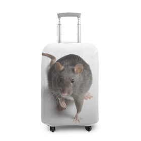 Чехол для чемодана 3D с принтом Крыса в Белгороде, 86% полиэфир, 14% спандекс | двустороннее нанесение принта, прорези для ручек и колес | животные | крыса | мышка | мышь