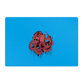 Магнитный плакат 3Х2 с принтом Осьминог в Белгороде, Полимерный материал с магнитным слоем | 6 деталей размером 9*9 см | la piovra | octopus | кальмар | лапиовра | морепродукт | морской гад | октопус | осьминог | спрут