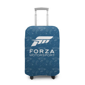 Чехол для чемодана 3D с принтом Forza Motorsport в Белгороде, 86% полиэфир, 14% спандекс | двустороннее нанесение принта, прорези для ручек и колес | car | crew | dirt | flatout | grid | need | nfs | race | speed | гонки | машина | скорость
