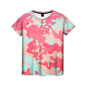 Женская футболка 3D с принтом Black Milk Розовый Камуфляж в Белгороде, 100% полиэфир ( синтетическое хлопкоподобное полотно) | прямой крой, круглый вырез горловины, длина до линии бедер | black milk | camo | camouflage | pattern | вечеринка | гламур | камо | камуфляж | клуб | мода | отдых | пафос | приключение | природа | путешествие | розовый | стиль | узор | черное молоко