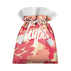 Подарочный 3D мешок с принтом HYPE Оранжевый Камуфляж в Белгороде, 100% полиэстер | Размер: 29*39 см | camo | camouflage | hype | pattern | вечеринка | гламур | камо | камуфляж | клуб | мода | отдых | пафос | приключение | природа | путешествие | розовый | стиль | узор | хайп | черное молоко