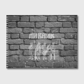 Альбом для рисования с принтом Пикник мелом на стене в Белгороде, 100% бумага
 | матовая бумага, плотность 200 мг. | Тематика изображения на принте: кирнос | корчемный | шклярский