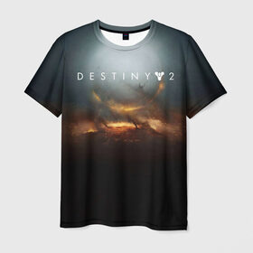 Мужская футболка 3D с принтом Destiny 2 в Белгороде, 100% полиэфир | прямой крой, круглый вырез горловины, длина до линии бедер | destiny | destiny 2 | space | дестени | космос