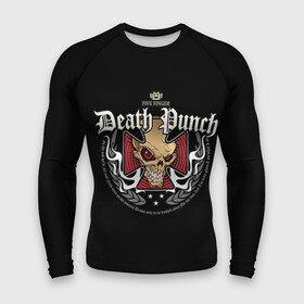 Мужской рашгард 3D с принтом Five Finger Death Punch 2 в Белгороде,  |  | 5fdp | ffdp | five finger death punch