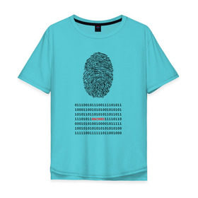 Мужская футболка хлопок Oversize с принтом Hacked в Белгороде, 100% хлопок | свободный крой, круглый ворот, “спинка” длиннее передней части | Тематика изображения на принте: code | developer | hacker | взлом | кодер | отпечаток | прогер | программирование | хакер