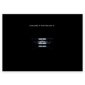 Поздравительная открытка с принтом Ford Mustang GT в Белгороде, 100% бумага | плотность бумаги 280 г/м2, матовая, на обратной стороне линовка и место для марки
 | Тематика изображения на принте: cobra | ford | gt | mustang | shelby | гт | мустанг | форд