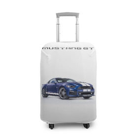 Чехол для чемодана 3D с принтом Ford Mustang GT 3 в Белгороде, 86% полиэфир, 14% спандекс | двустороннее нанесение принта, прорези для ручек и колес | ford | gt | mustang | shelby | мустанг | форд | шэлби