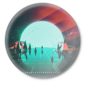 Значок с принтом Imagine Dragons в Белгороде,  металл | круглая форма, металлическая застежка в виде булавки | rock | имэджн драгонз | рок