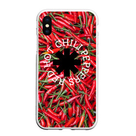 Чехол для iPhone XS Max матовый с принтом Red Hot Chili Peppers в Белгороде, Силикон | Область печати: задняя сторона чехла, без боковых панелей | red hot chili peppers | rock | рок