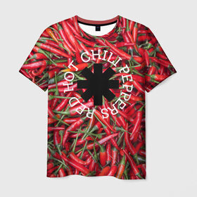 Мужская футболка 3D с принтом Red Hot Chili Peppers в Белгороде, 100% полиэфир | прямой крой, круглый вырез горловины, длина до линии бедер | Тематика изображения на принте: red hot chili peppers | rock | рок