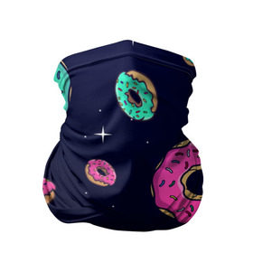 Бандана-труба 3D с принтом Black Milk Космические Пончики в Белгороде, 100% полиэстер, ткань с особыми свойствами — Activecool | плотность 150‒180 г/м2; хорошо тянется, но сохраняет форму | black milk | donut | donuts | space | the simpsons | trend | глазурь | дизайн | еда | звезда | звёзды | космос | мода | пончик | симпсоны | симсоны | сладкий | стиль | тренд | узор