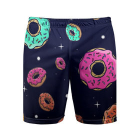 Мужские шорты 3D спортивные с принтом Black Milk Космические Пончики в Белгороде,  |  | black milk | donut | donuts | space | the simpsons | trend | глазурь | дизайн | еда | звезда | звёзды | космос | мода | пончик | симпсоны | симсоны | сладкий | стиль | тренд | узор