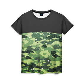 Женская футболка 3D с принтом Black Milk Camo Black Snow в Белгороде, 100% полиэфир ( синтетическое хлопкоподобное полотно) | прямой крой, круглый вырез горловины, длина до линии бедер | black | black milk | camo | camouflage | pattern | snow | вечеринка | диджей | дизайн | камо | камуфляж | клуб | милитари | мода | снег | стиль | текстура | тренд | узор | хаки | хипстер | черный