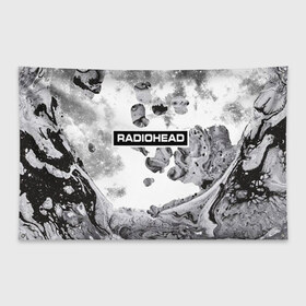 Флаг-баннер с принтом Radiohead 8 в Белгороде, 100% полиэстер | размер 67 х 109 см, плотность ткани — 95 г/м2; по краям флага есть четыре люверса для крепления | radiohead | радиохэд | том йорк