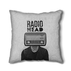 Подушка 3D с принтом Radiohead 9 в Белгороде, наволочка – 100% полиэстер, наполнитель – холлофайбер (легкий наполнитель, не вызывает аллергию). | состоит из подушки и наволочки. Наволочка на молнии, легко снимается для стирки | radiohead | радиохэд | том йорк