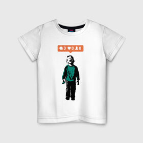 Детская футболка хлопок с принтом ИГНОР в Белгороде, 100% хлопок | круглый вырез горловины, полуприлегающий силуэт, длина до линии бедер | Тематика изображения на принте: арт | бэнкси | граффити | поп арт | стрит арт