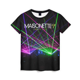 Женская футболка 3D с принтом GTA - Night Club Maisonette 9 в Белгороде, 100% полиэфир ( синтетическое хлопкоподобное полотно) | прямой крой, круглый вырез горловины, длина до линии бедер | gta | rockstar games | гта 4 | клуб