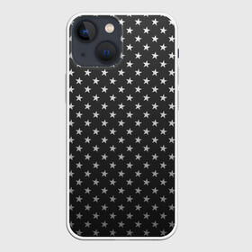 Чехол для iPhone 13 mini с принтом Black Milk Stars Black в Белгороде,  |  | black | black milk | club | party | pattern | star | stars | вечеринка | геометрия | дизайн | звезда | звездная | звёзды | клуб | мода | путешествие | текстура | узор | чёрная