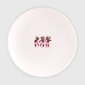 Тарелка с принтом Балерины в Белгороде, фарфор | диаметр - 210 мм
диаметр для нанесения принта - 120 мм | акварель | игрушка | медведь | пачка | плюшевый | пуанты | рисунок | розовый | сердце | теди