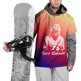 Накидка на куртку 3D с принтом Kurt Cobain в Белгороде, 100% полиэстер |  | Тематика изображения на принте: nirvana |  курт кобейн | нирвана | рок