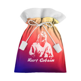 Подарочный 3D мешок с принтом Kurt Cobain в Белгороде, 100% полиэстер | Размер: 29*39 см | nirvana |  курт кобейн | нирвана | рок