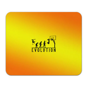 Коврик прямоугольный с принтом Эволюция баскетбола в Белгороде, натуральный каучук | размер 230 х 185 мм; запечатка лицевой стороны | basketball | evolution | желтый | обезьяна человек | оранжевый | эволюция