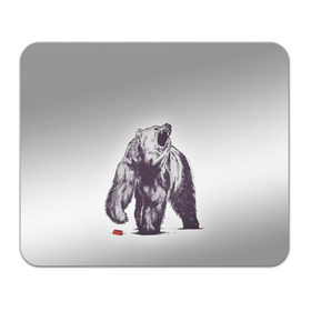 Коврик прямоугольный с принтом Медведь наступил на лего в Белгороде, натуральный каучук | размер 230 х 185 мм; запечатка лицевой стороны | Тематика изображения на принте: зверь | косолапый | лего | медведь | мишка | рев