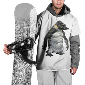 Накидка на куртку 3D с принтом Пингвинопитек в Белгороде, 100% полиэстер |  | лженаука | пингвин