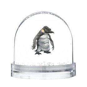 Снежный шар с принтом Пингвинопитек в Белгороде, Пластик | Изображение внутри шара печатается на глянцевой фотобумаге с двух сторон | лженаука | пингвин