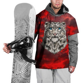 Накидка на куртку 3D с принтом Леопард в Белгороде, 100% полиэстер |  | Тематика изображения на принте: 3d | cat | арт | вечер | взгляд | закат | кот | кот хипстер | котёнок | котятки | котятушки | кошечки | кошка | леопард | мордочка | ночь