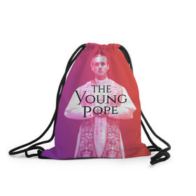 Рюкзак-мешок 3D с принтом The Young Pope в Белгороде, 100% полиэстер | плотность ткани — 200 г/м2, размер — 35 х 45 см; лямки — толстые шнурки, застежка на шнуровке, без карманов и подкладки | young pope | джуд | лоу | молодой папа