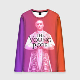 Мужской лонгслив 3D с принтом The Young Pope в Белгороде, 100% полиэстер | длинные рукава, круглый вырез горловины, полуприлегающий силуэт | Тематика изображения на принте: young pope | джуд | лоу | молодой папа
