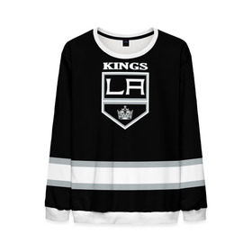 Мужской свитшот 3D с принтом Los Angeles Kings NHL в Белгороде, 100% полиэстер с мягким внутренним слоем | круглый вырез горловины, мягкая резинка на манжетах и поясе, свободная посадка по фигуре | los angeles kings | nhl | спорт | хоккей