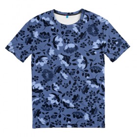 Мужская футболка 3D с принтом Цветочки в Белгороде, 100% полиэфир | прямой крой, круглый вырез горловины, длина до линии бедер | 3d | flower | pattern | полевые | текстуры | узор | цветы