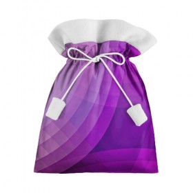 Подарочный 3D мешок с принтом Фиолетовые волны в Белгороде, 100% полиэстер | Размер: 29*39 см | круги | фиолетовый геометрия