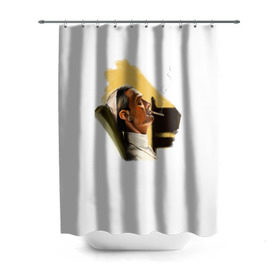 Штора 3D для ванной с принтом The Young Pope в Белгороде, 100% полиэстер | плотность материала — 100 г/м2. Стандартный размер — 146 см х 180 см. По верхнему краю — пластиковые люверсы для креплений. В комплекте 10 пластиковых колец | young pope | джуд | лоу | молодой папа