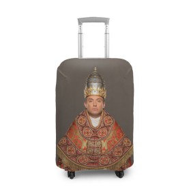 Чехол для чемодана 3D с принтом Молодой Папа в Белгороде, 86% полиэфир, 14% спандекс | двустороннее нанесение принта, прорези для ручек и колес | young pope | джуд | лоу | молодой папа