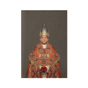 Обложка для паспорта матовая кожа с принтом Молодой Папа в Белгороде, натуральная матовая кожа | размер 19,3 х 13,7 см; прозрачные пластиковые крепления | Тематика изображения на принте: young pope | джуд | лоу | молодой папа