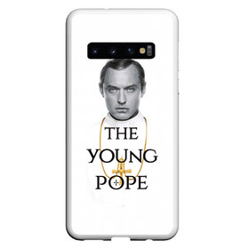 Чехол для Samsung Galaxy S10 с принтом The Young Pope в Белгороде, Силикон | Область печати: задняя сторона чехла, без боковых панелей | young pope | джуд | лоу | молодой папа