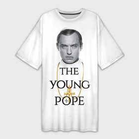 Платье-футболка 3D с принтом The Young Pope в Белгороде,  |  | young pope | джуд | лоу | молодой папа