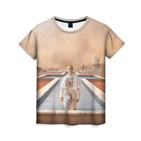 Женская футболка 3D с принтом Италия в Белгороде, 100% полиэфир ( синтетическое хлопкоподобное полотно) | прямой крой, круглый вырез горловины, длина до линии бедер | young pope | джуд | лоу | молодой папа